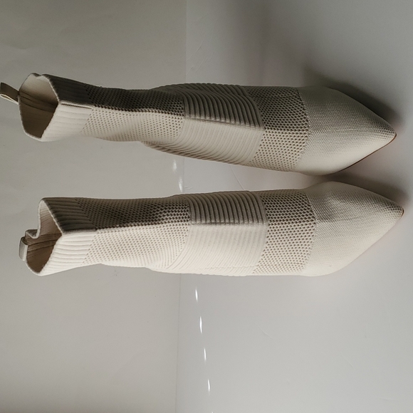 Pointed Toe Sock Ankle Boots - Picture 2 of 5